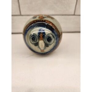 Tonala Owl Folk Pottery Figurine Jorge Wilmot? Mexico Pottery 3.5" Vintage‎